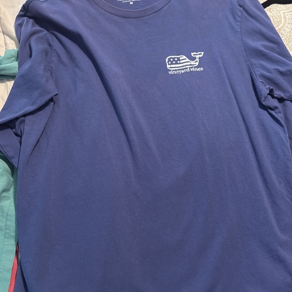 Vineyard Vines Navy Long Sleeve Tee
